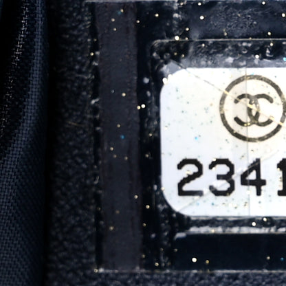 Chanel Nylon Cat Emoticon Tote Navy Silver 7 of 9