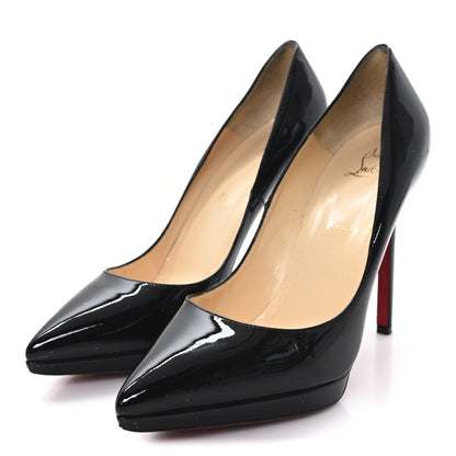 Christian Louboutin Patent Pigalle Plato 120 Pumps 39.5 Black 4 of 8