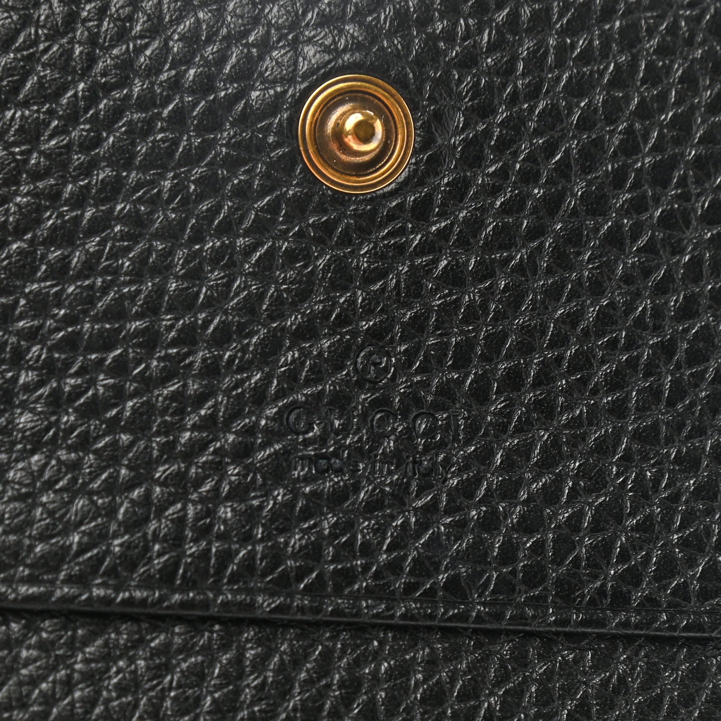 Pebbled Calfskin Animalier Card Case Black