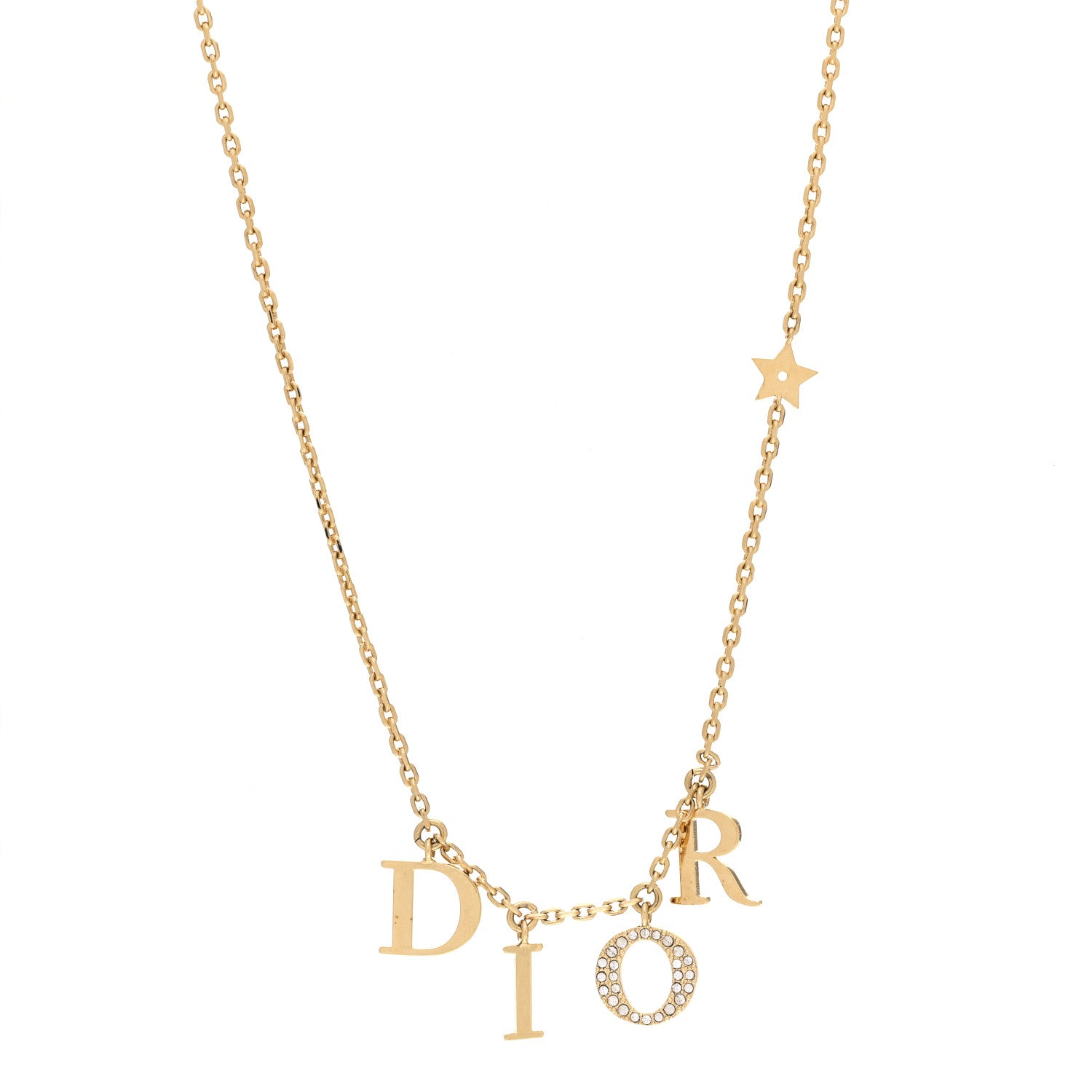 Christian Dior Crystal Dio(r)evolution Necklace Gold 1 of 3