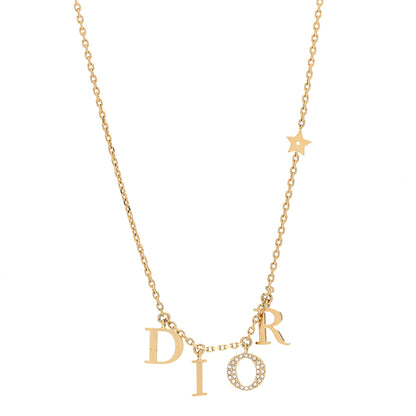Christian Dior Crystal Dio(r)evolution Necklace Gold 1 of 3