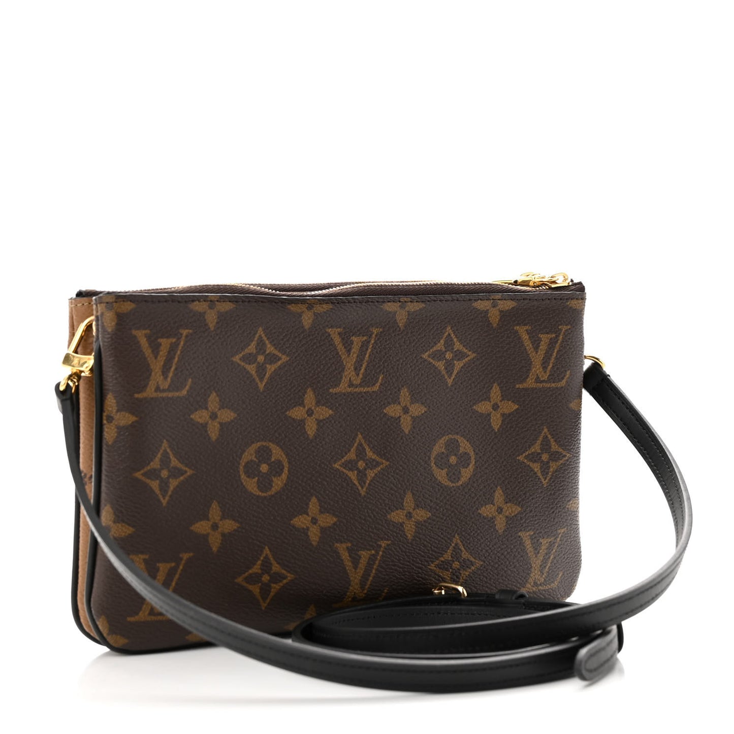 Reverse Monogram Giant Double Zip Pochette