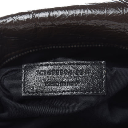 Saint Laurent Crinkled Calfskin Matelasse Monogram Medium Niki Chain Satchel Western Moka 7 of 9