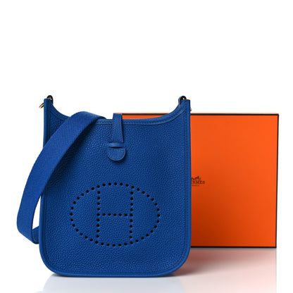 Hermes Taurillon Maurice Evelyne TPM Bleu France 10 of 10