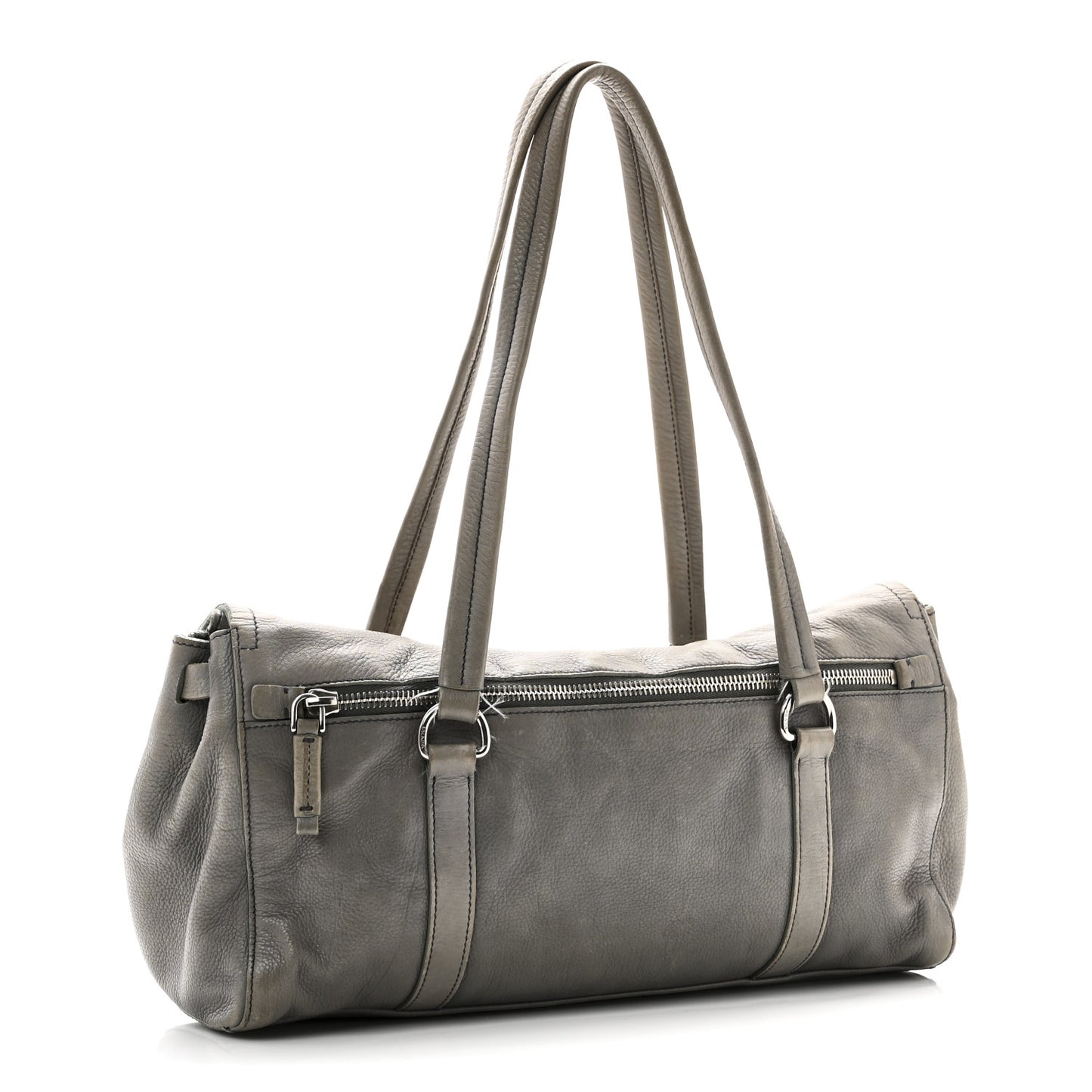 Cervo Antik Easy Foldover Pushlock Satchel Grey