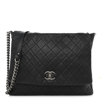 Chanel Calfskin Quilted Couture Messenger Black 1 of 10