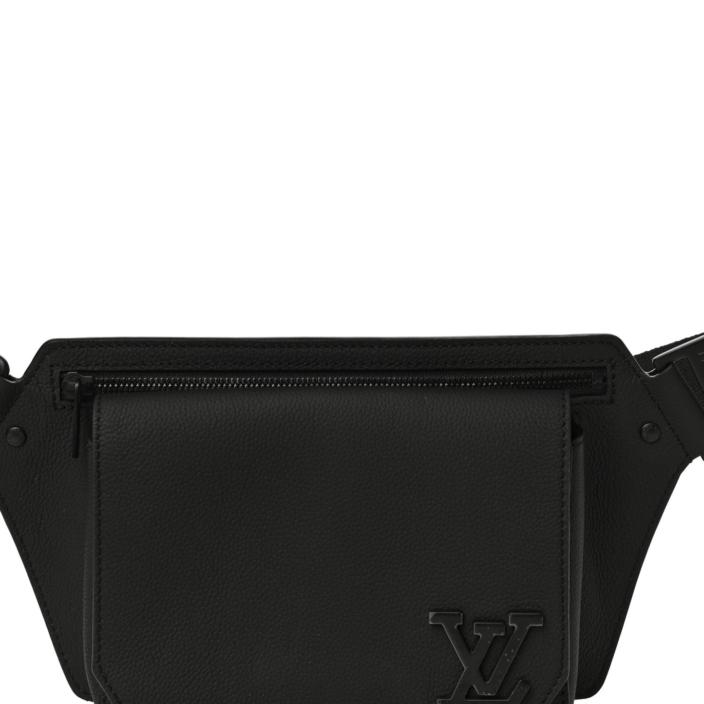 Grained Calfskin Aerogram Slingbag Black