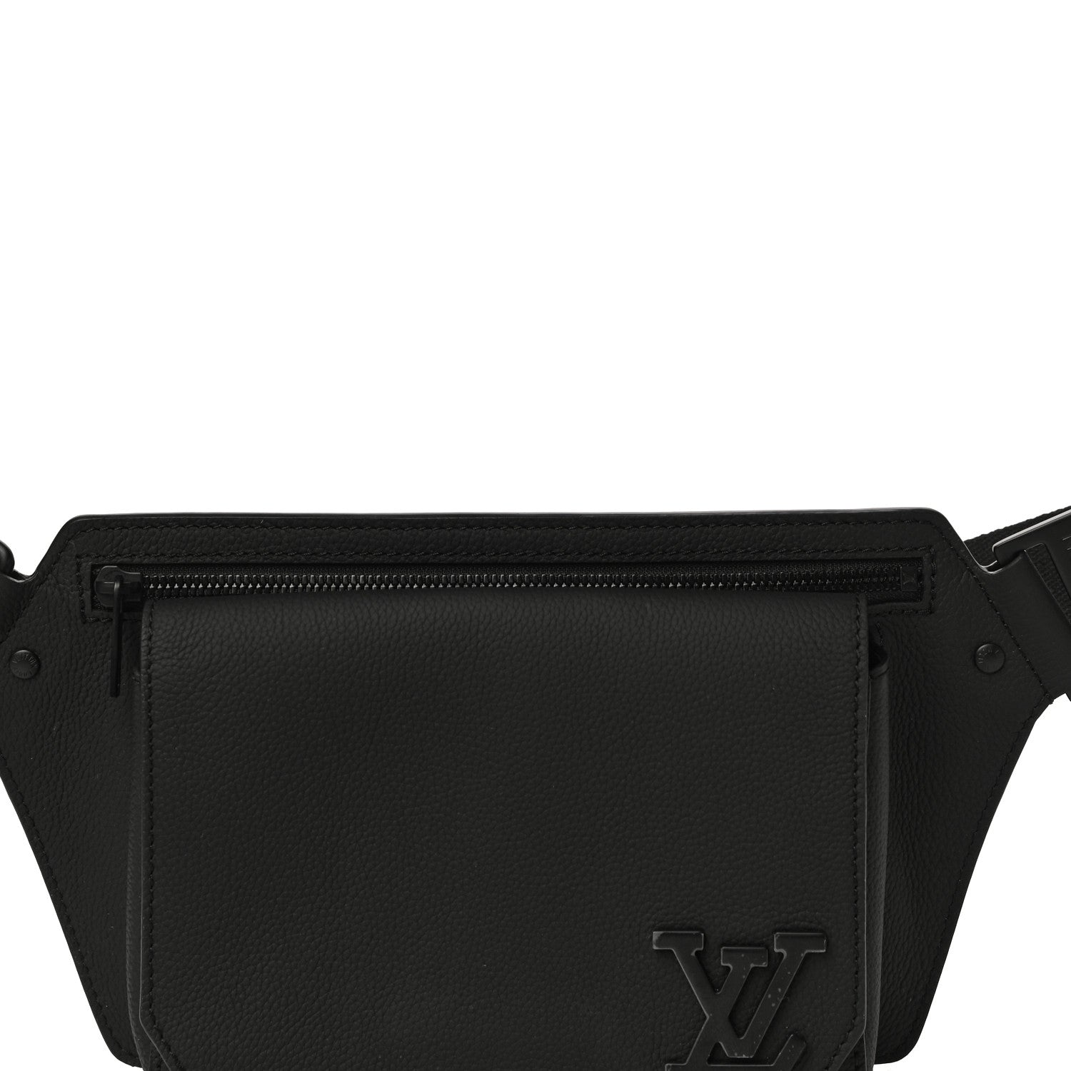 Louis Vuitton Grained Calfskin Aerogram Slingbag Black 8 of 11