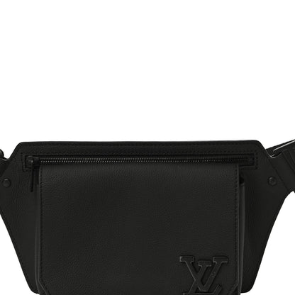 Louis Vuitton Grained Calfskin Aerogram Slingbag Black 8 of 11
