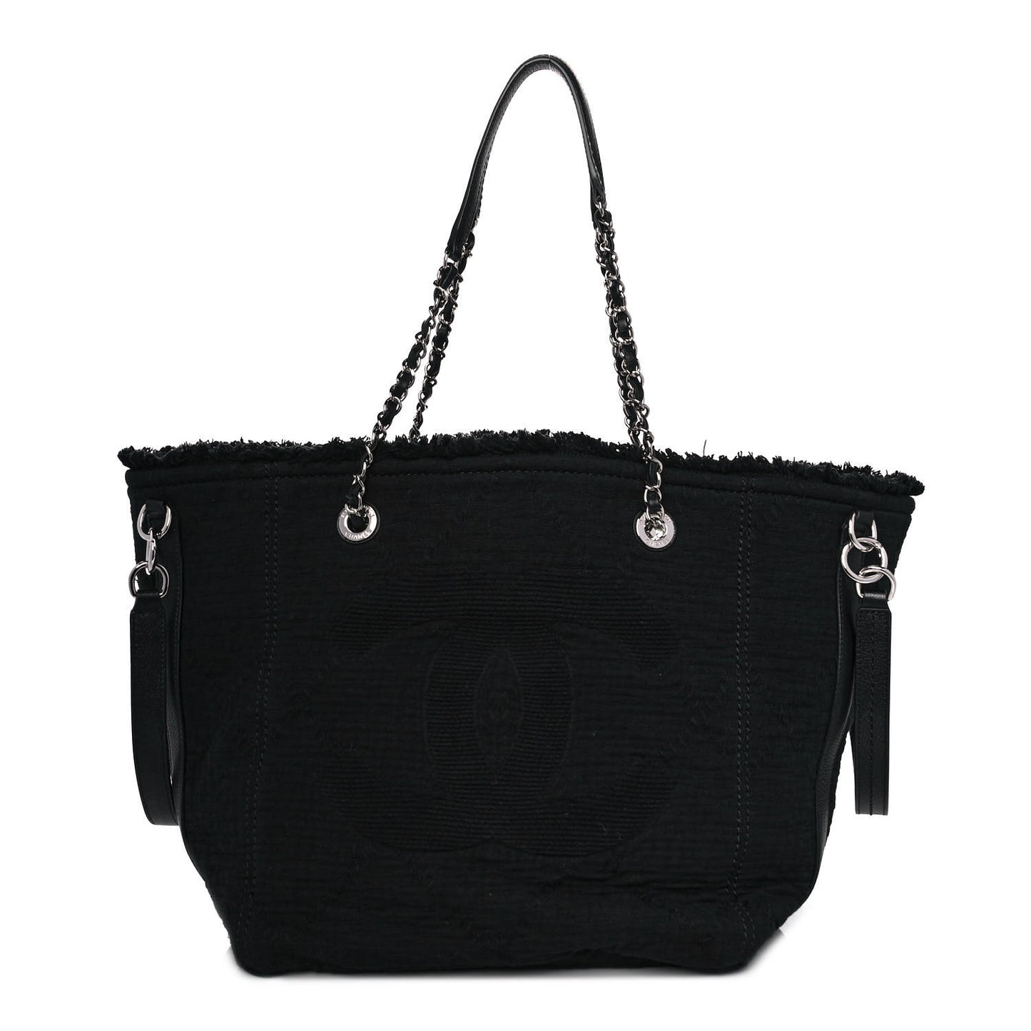 Canvas Small Double Face Tote Black