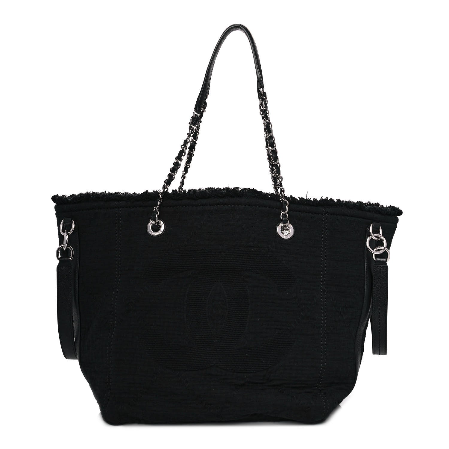 Chanel Canvas Small Double Face Tote Black 1 of 11