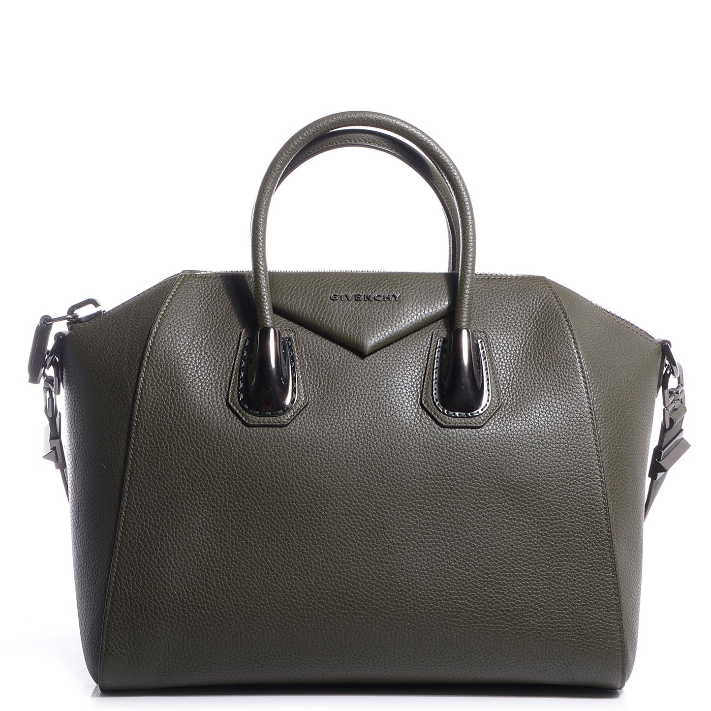 Grained Calfskin Medium Antigona Grey