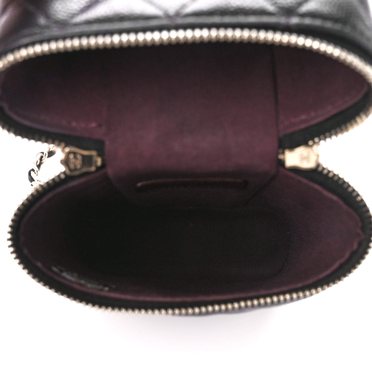 Chanel Caviar Quilted Phone Holder With Chain Black 5 of 12
