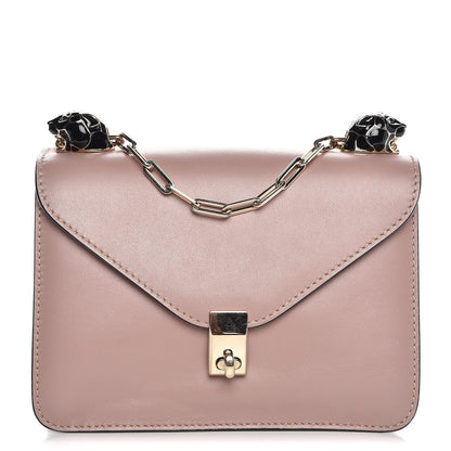 Valentino Garavani Calfskin Panther Shoulder Bag Poudre 1 of 8