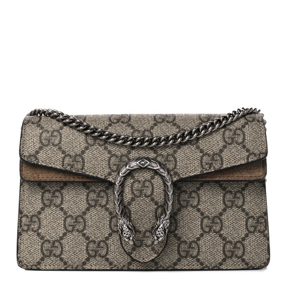 Gucci GG Supreme Monogram Super Mini Dionysus Shoulder Bag Taupe 1 of 10