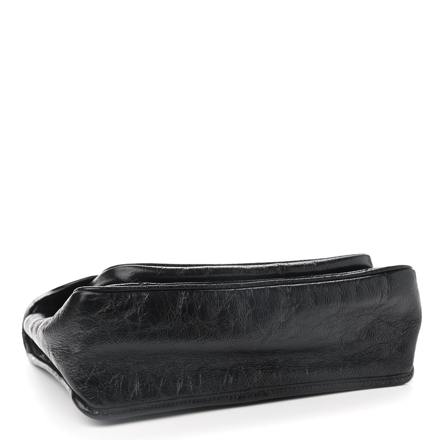Saint Laurent Crinkled Calfskin Matelasse Monogram Medium Niki Chain Satchel Black 4 of 9