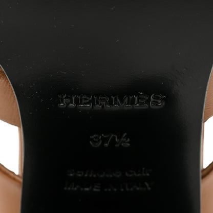 Hermes Nappa Gaby 60 Sandals 37.5 Naturel 9 of 10