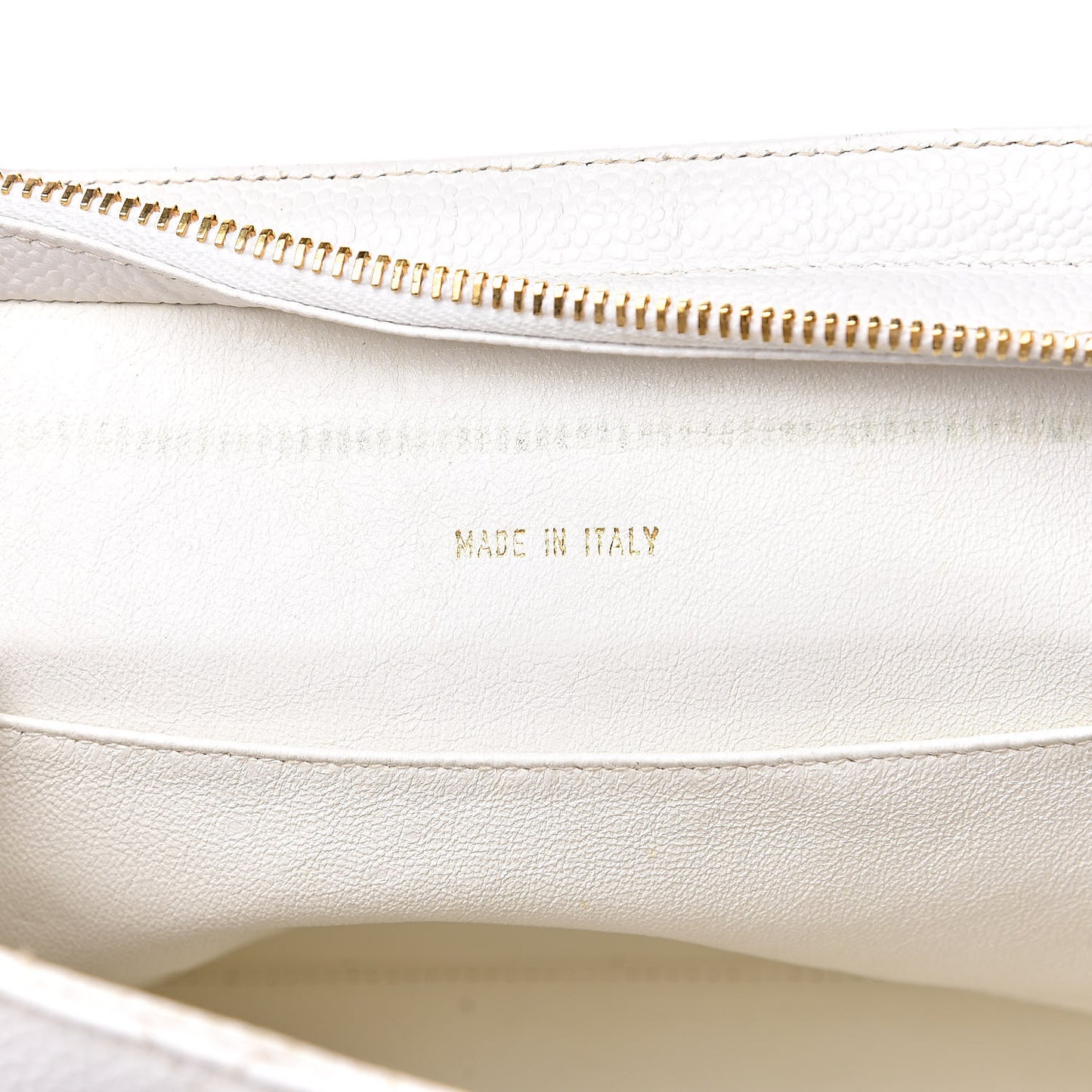 Caviar Quilted Shoulder Bag White