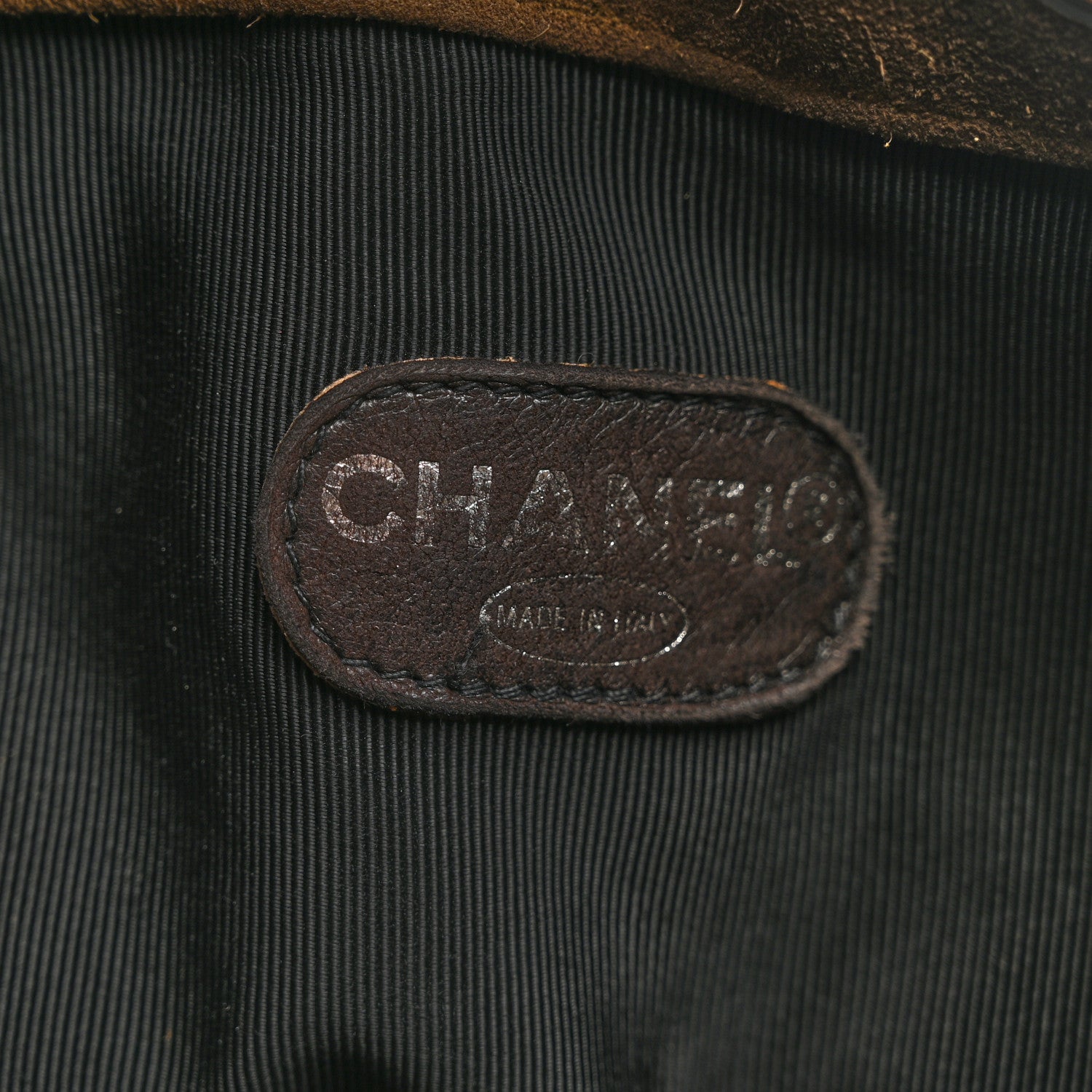 Chanel Suede Drawstring Bucket Bag Khaki 6 of 12