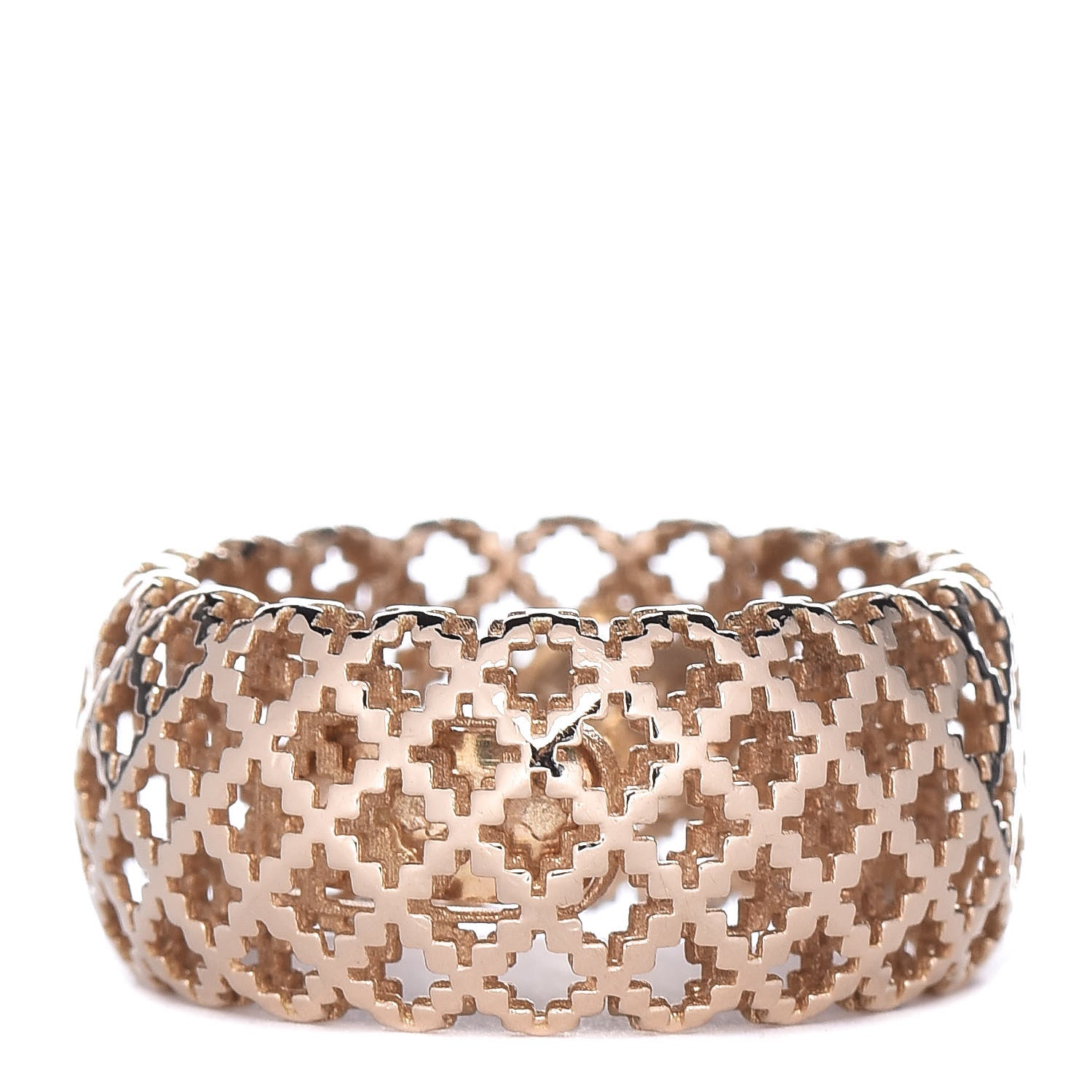 Gucci 18K Yellow Gold Diamantissima Ring 54 7 3 of 4