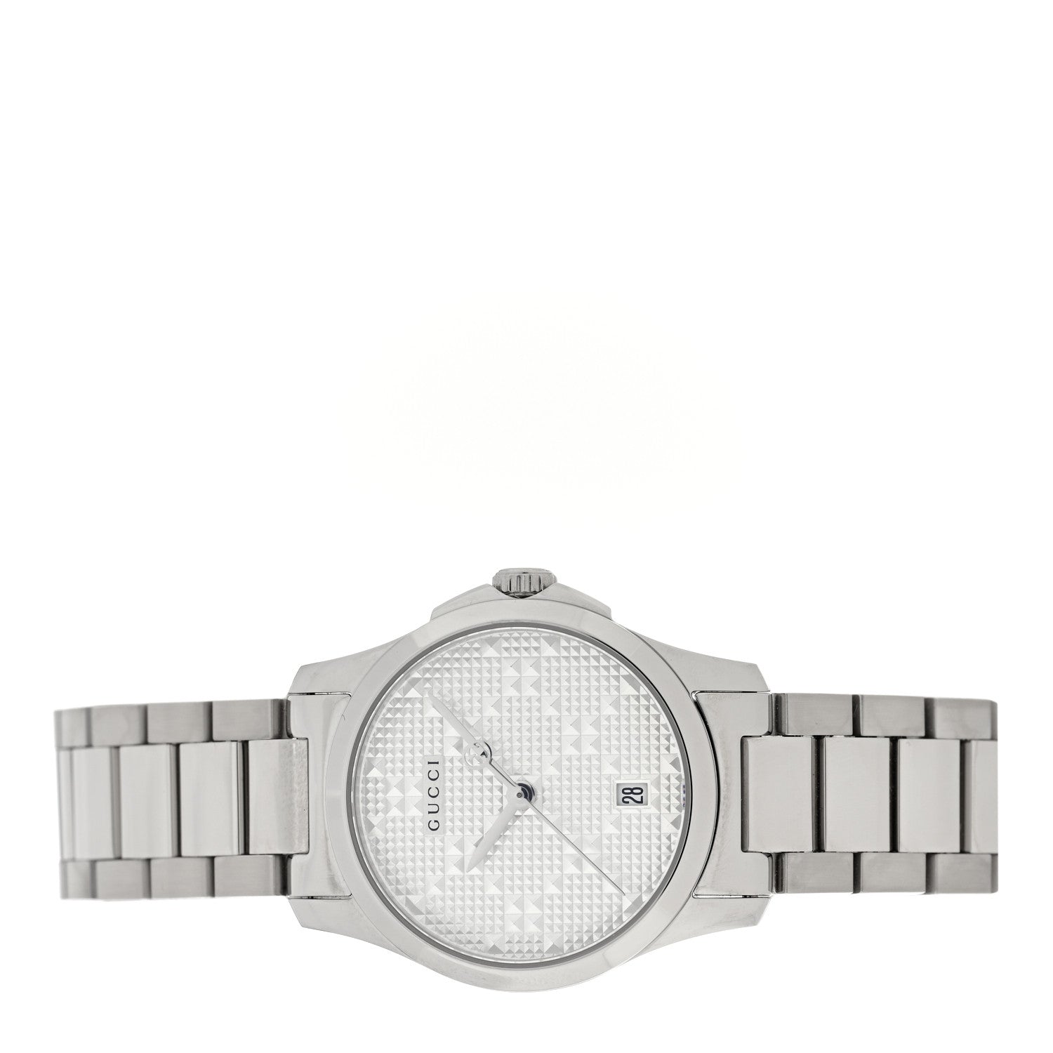 Gucci Stainless Steel 27mm G-Timeless Diamante Quartz Watch 2 of 5