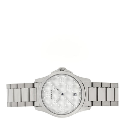 Gucci Stainless Steel 27mm G-Timeless Diamante Quartz Watch 2 of 5
