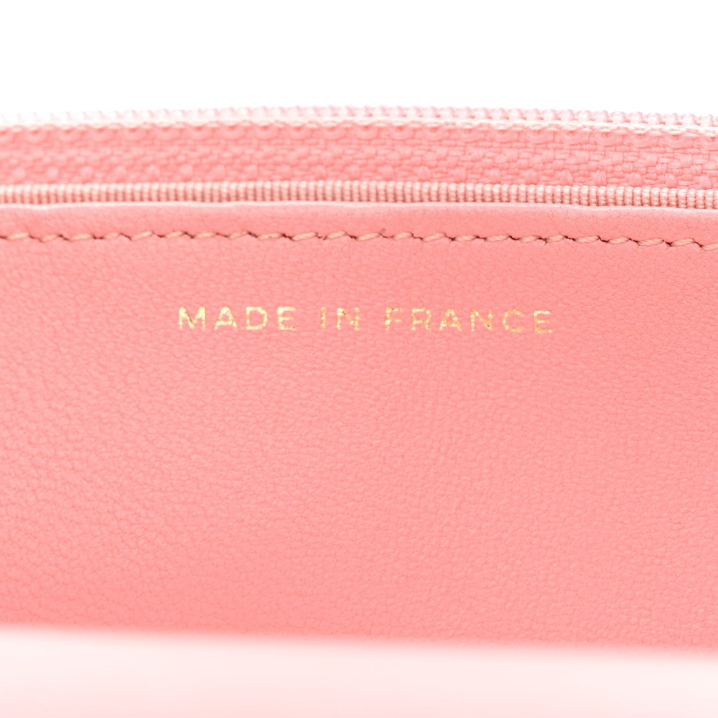 Lambskin Quilted Wallet On Chain WOC Pink