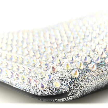 Christian Louboutin Nappa Mica Studded Loubiclutch Silver 9 of 10