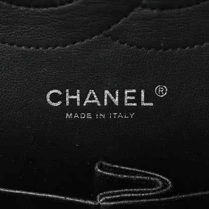 Chanel Striated Patent Quilted Jumbo Double Flap Black 6 of 9