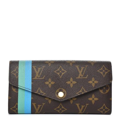 Louis Vuitton Monogram My LV Heritage Sarah Wallet NM Bleu Clair Vert Clair 1 of 6