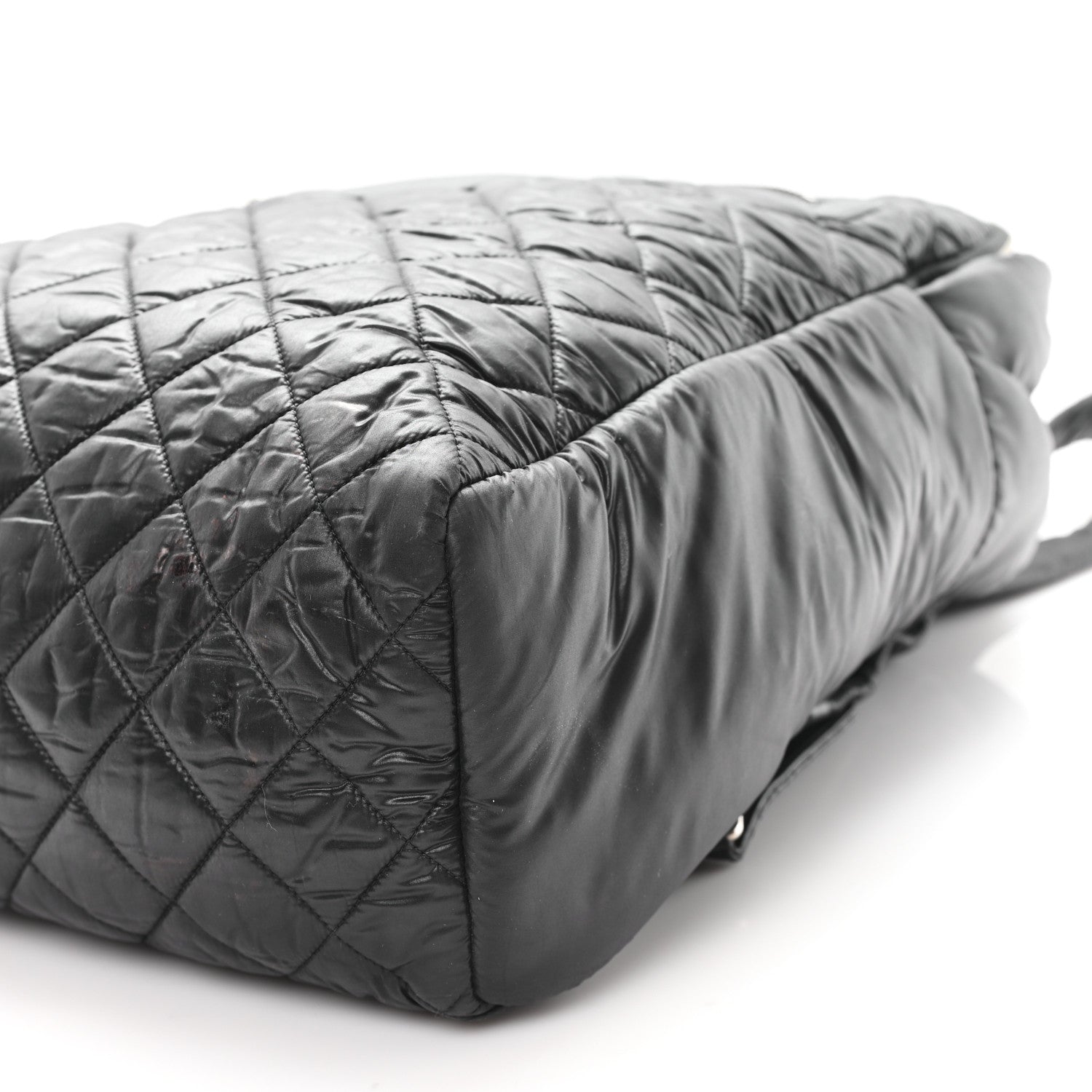 Chanel Nylon Quilted Coco Cocoon Backpack Black 10 of 14