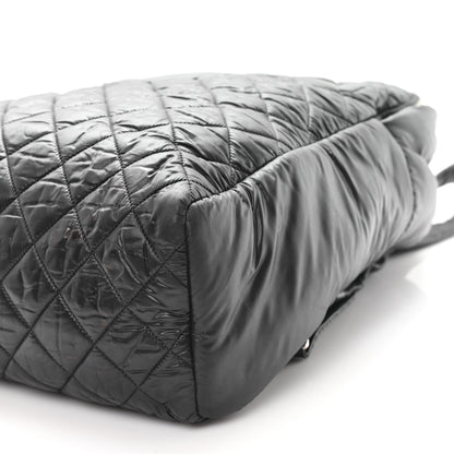 Chanel Nylon Quilted Coco Cocoon Backpack Black 10 of 14