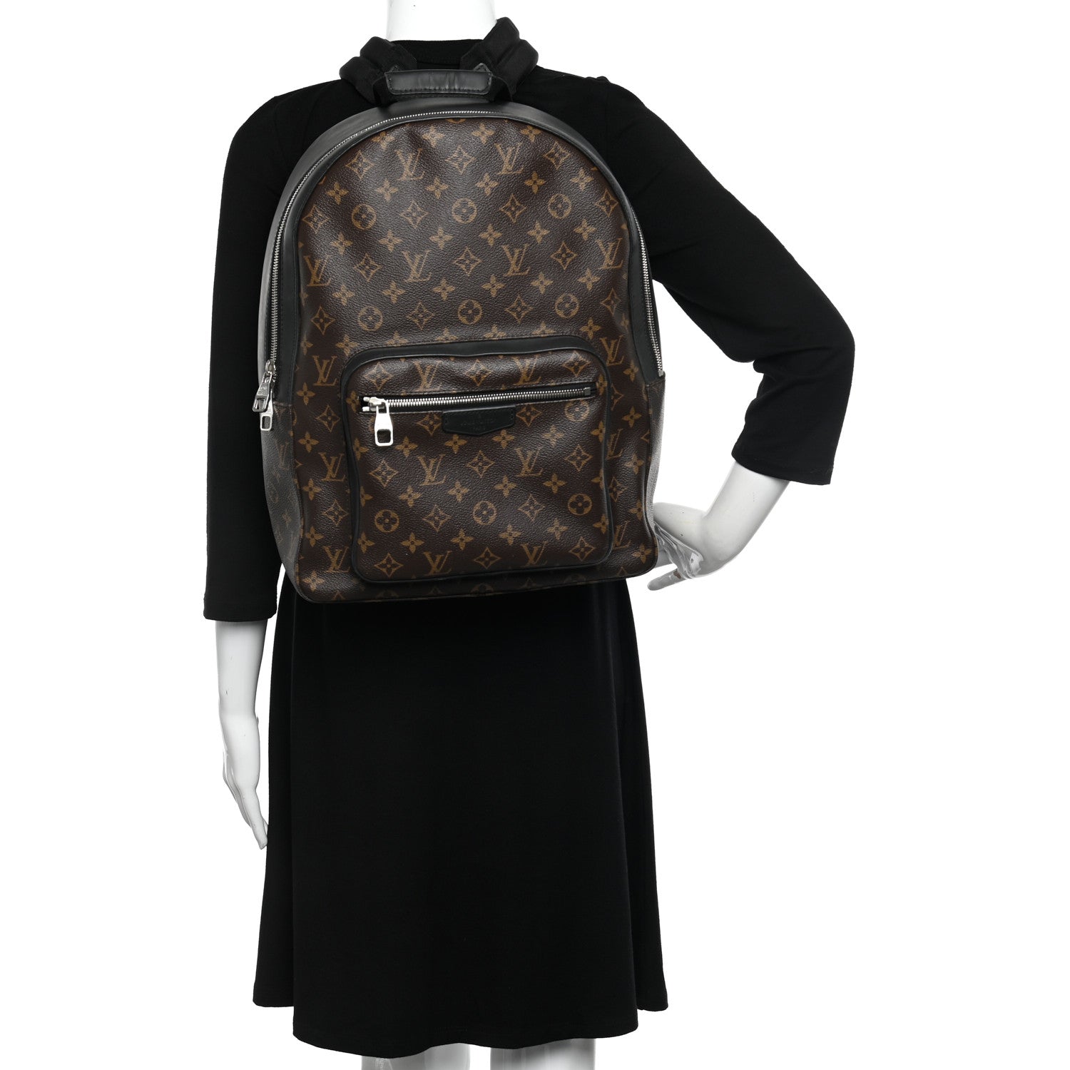 Louis Vuitton Monogram Macassar Josh Backpack 2 of 14