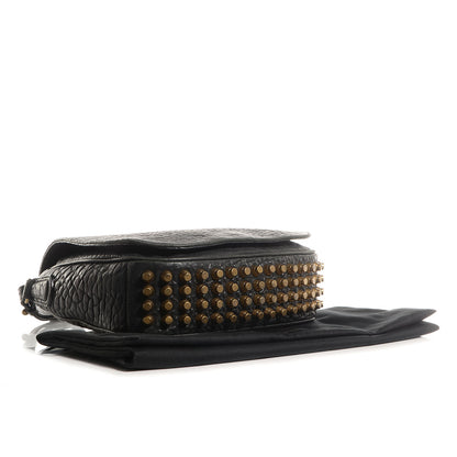 Alexander Wang Pebbled Lambskin Lia Sling Black with Antique Brass Hardware 4 of 6
