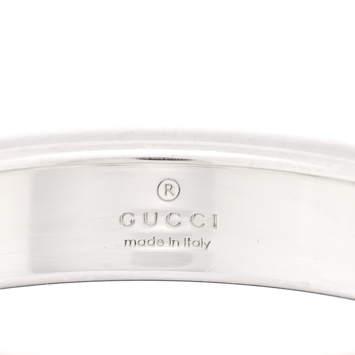 Gucci Sterling Silver GG Band Ring 55 7.25 4 of 4