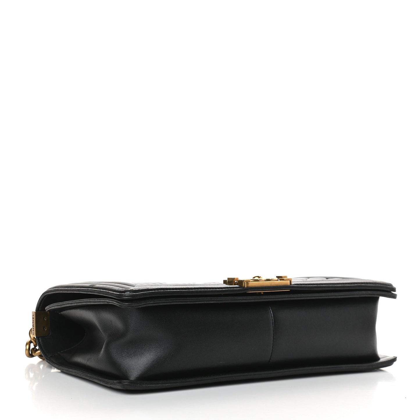 Lambskin Quilted New Medium Boy Flap Black