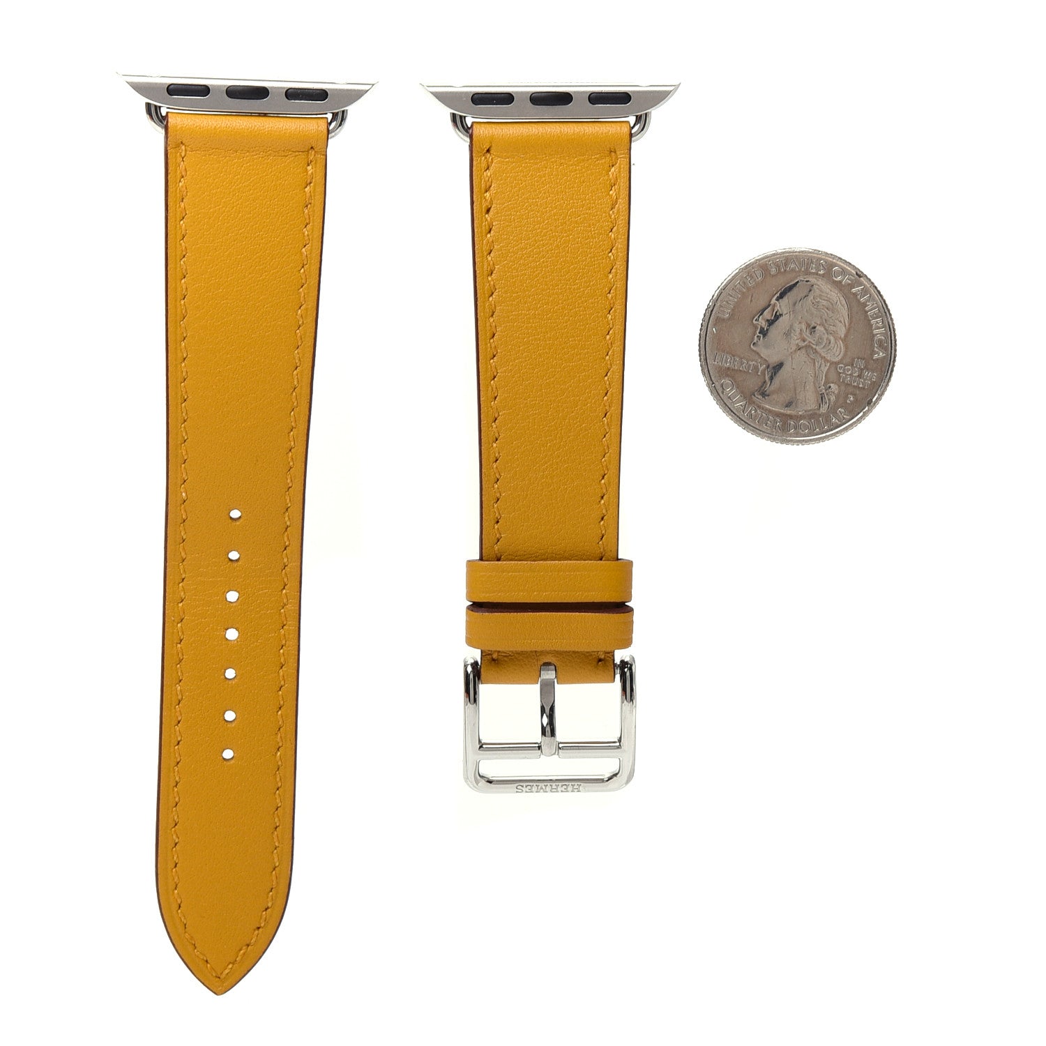 Hermes Swift 40mm Apple Watch Band Jaune Ambre 2 of 6