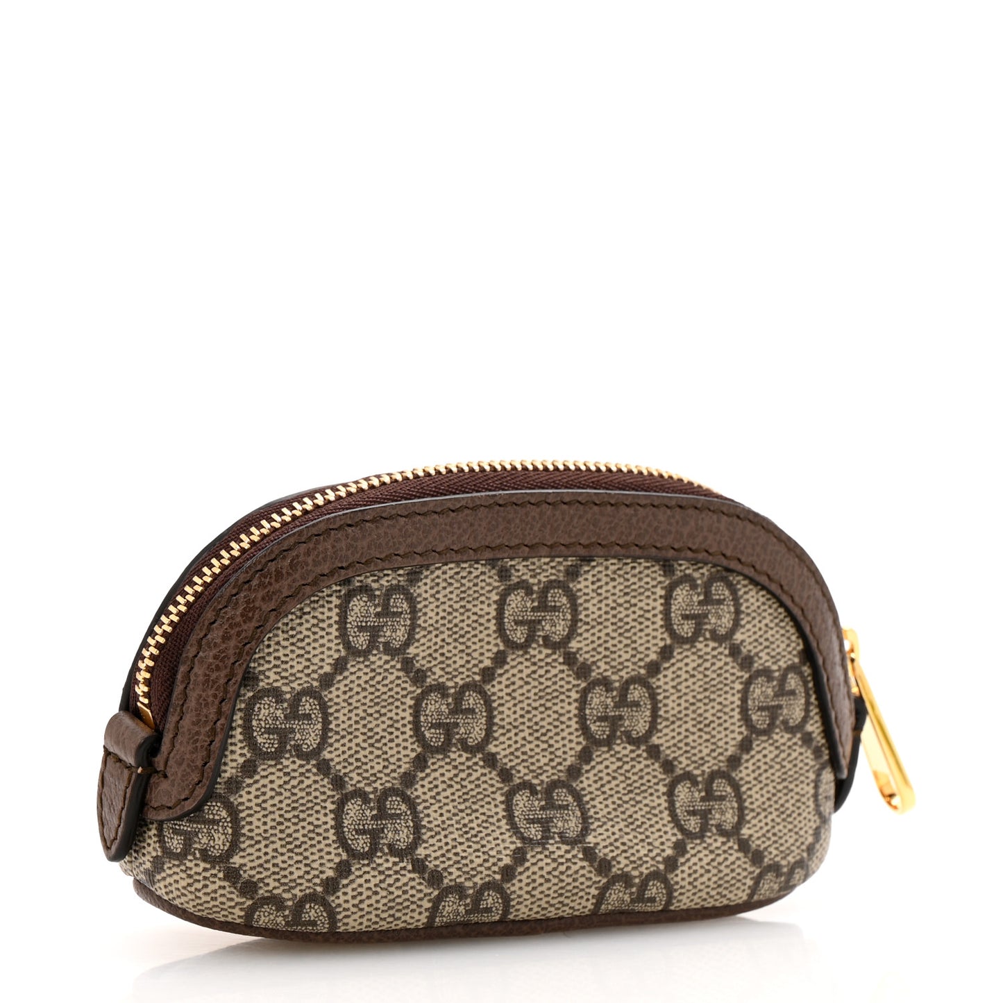 GG Supreme Monogram Web Ophidia Dome Key Pouch Beige New Acero