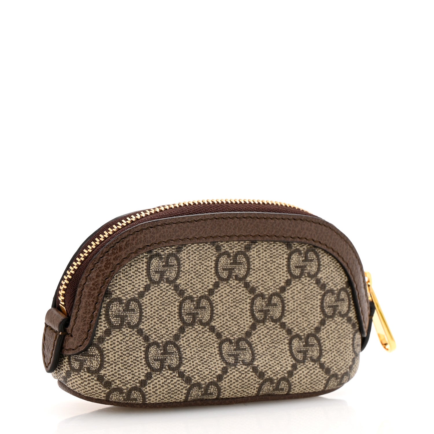Gucci GG Supreme Monogram Web Ophidia Dome Key Pouch Beige New Acero 3 of 8