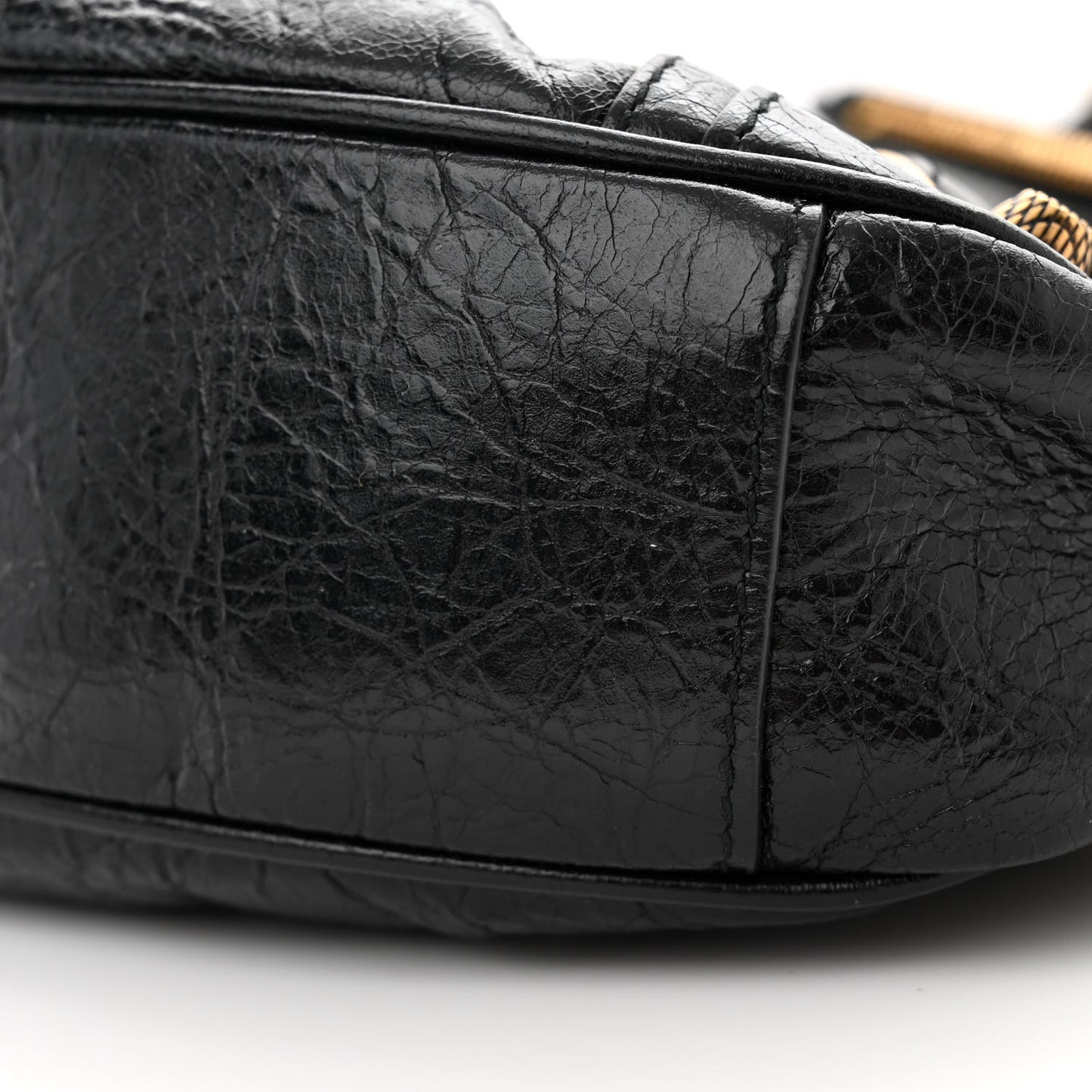Agneau Arena Le Cagole Shoulder Bag XS Black