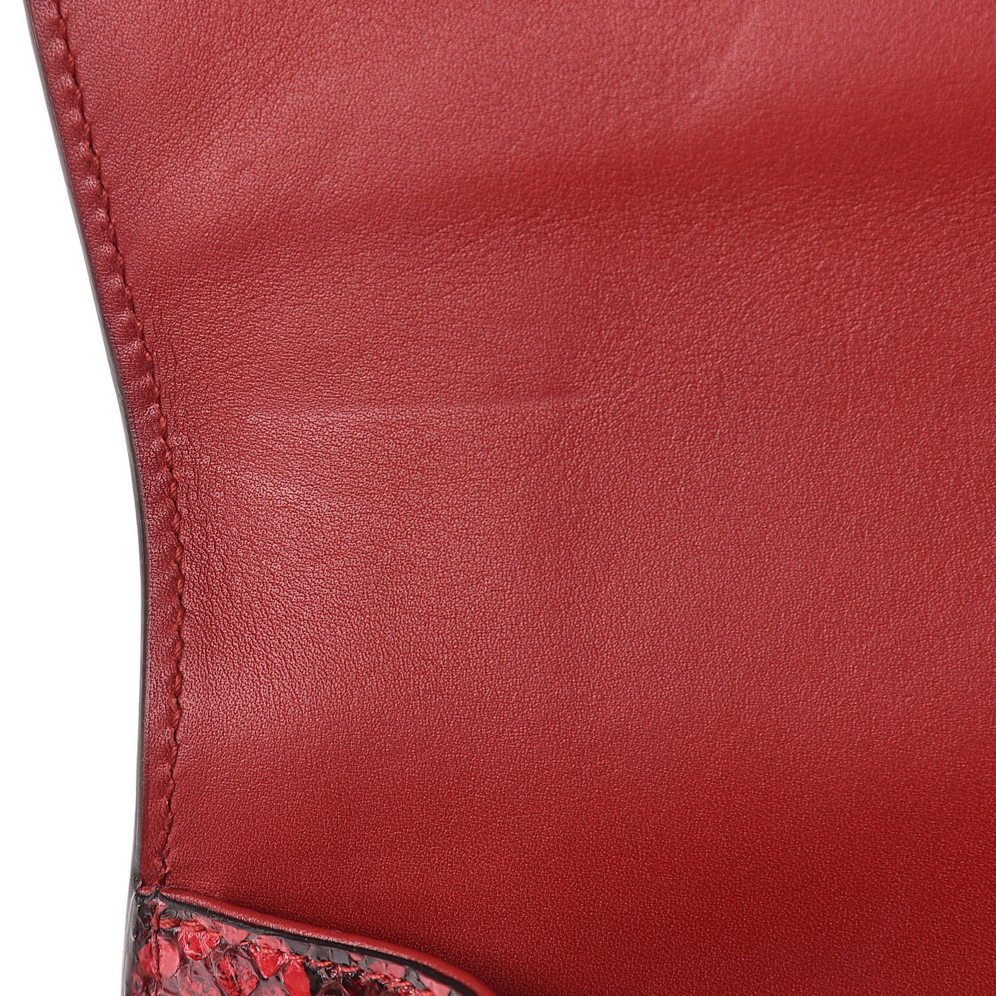Elaphe Radiata Small Osiride Shoulder Bag Hibiscus Red