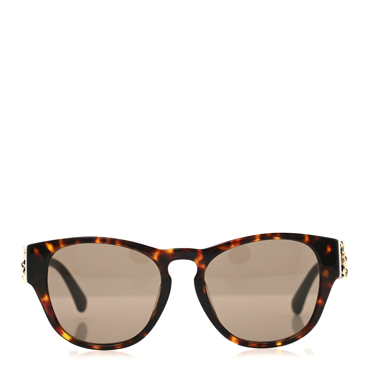 Crystal Lambskin CC Sunglasses 5455-Q-A Tortoise