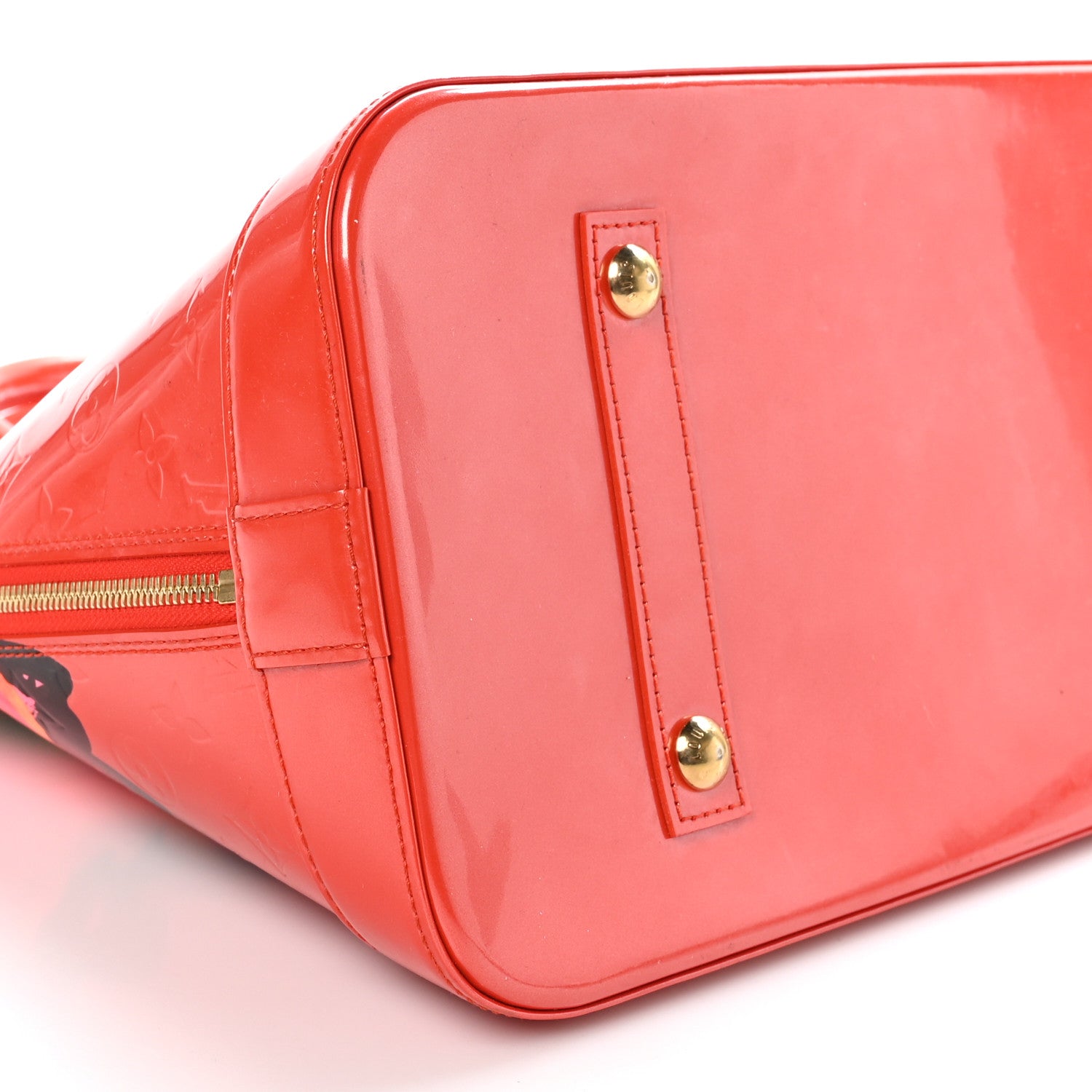 Louis Vuitton Vernis Roses Alma GM Orange Sunset 8 of 9