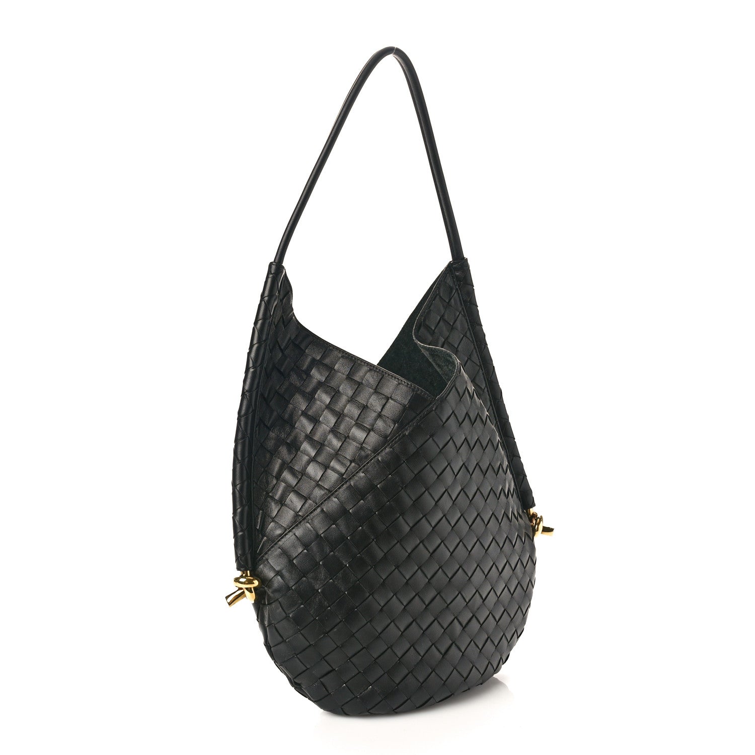 Bottega Veneta Nappa Intrecciato Medium Solstice Hobo Black 4 of 13