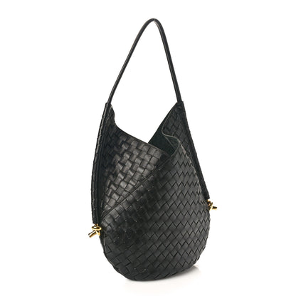 Bottega Veneta Nappa Intrecciato Medium Solstice Hobo Black 4 of 13