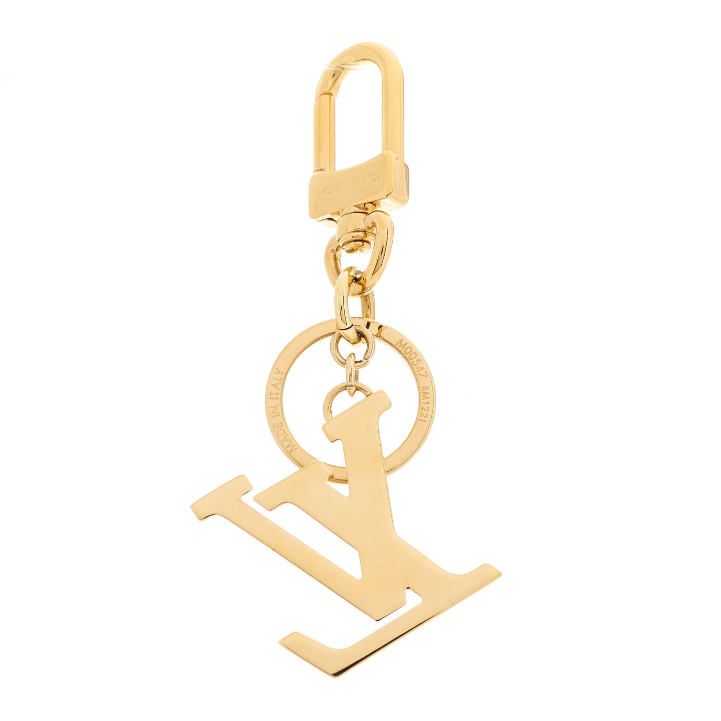 LV Nanogram Bag Charm Key Holder Red