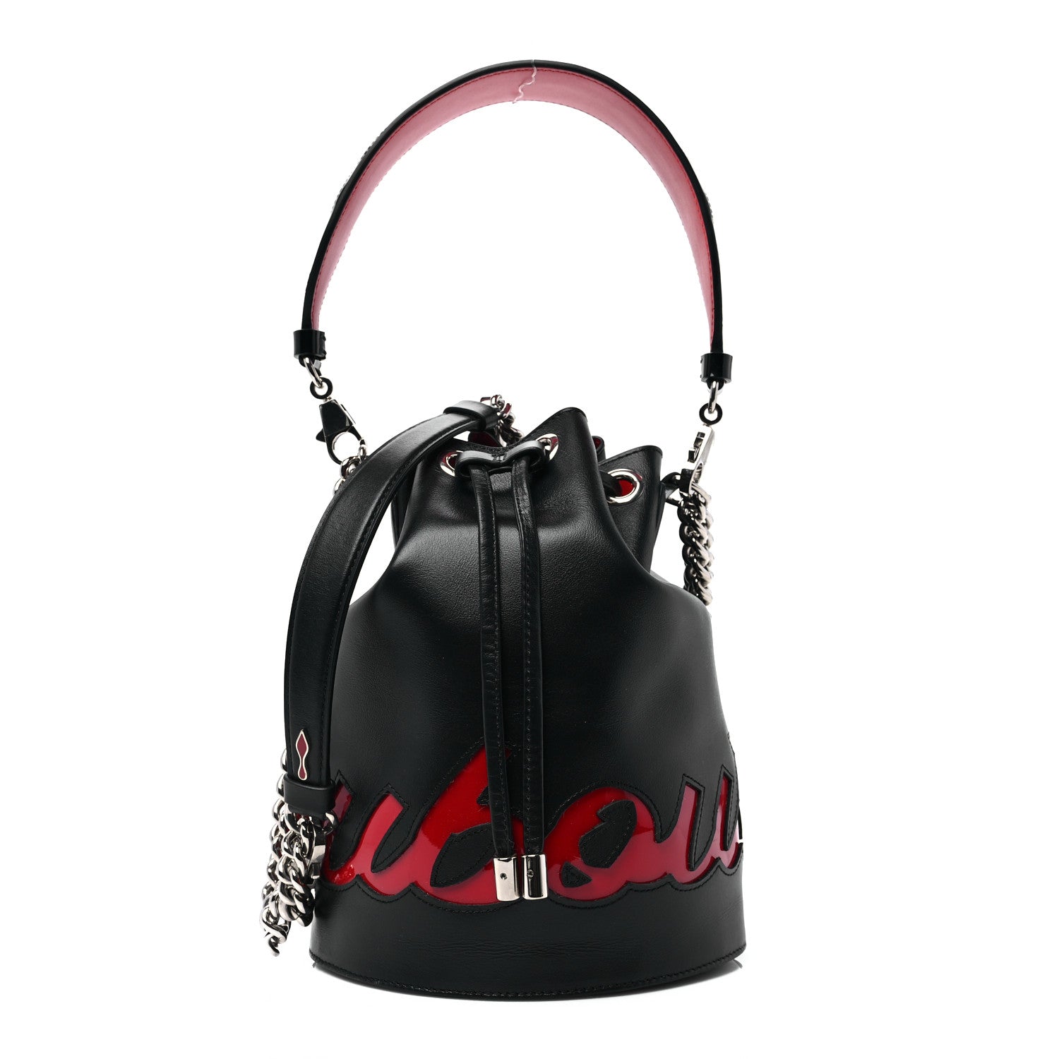 Christian Louboutin Calfskin Marie Jane Bucket Black 1 of 6