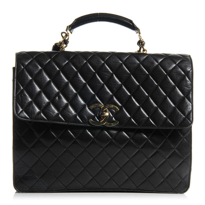Chanel Lambskin Briefcase Laptop Bag 1 of 6