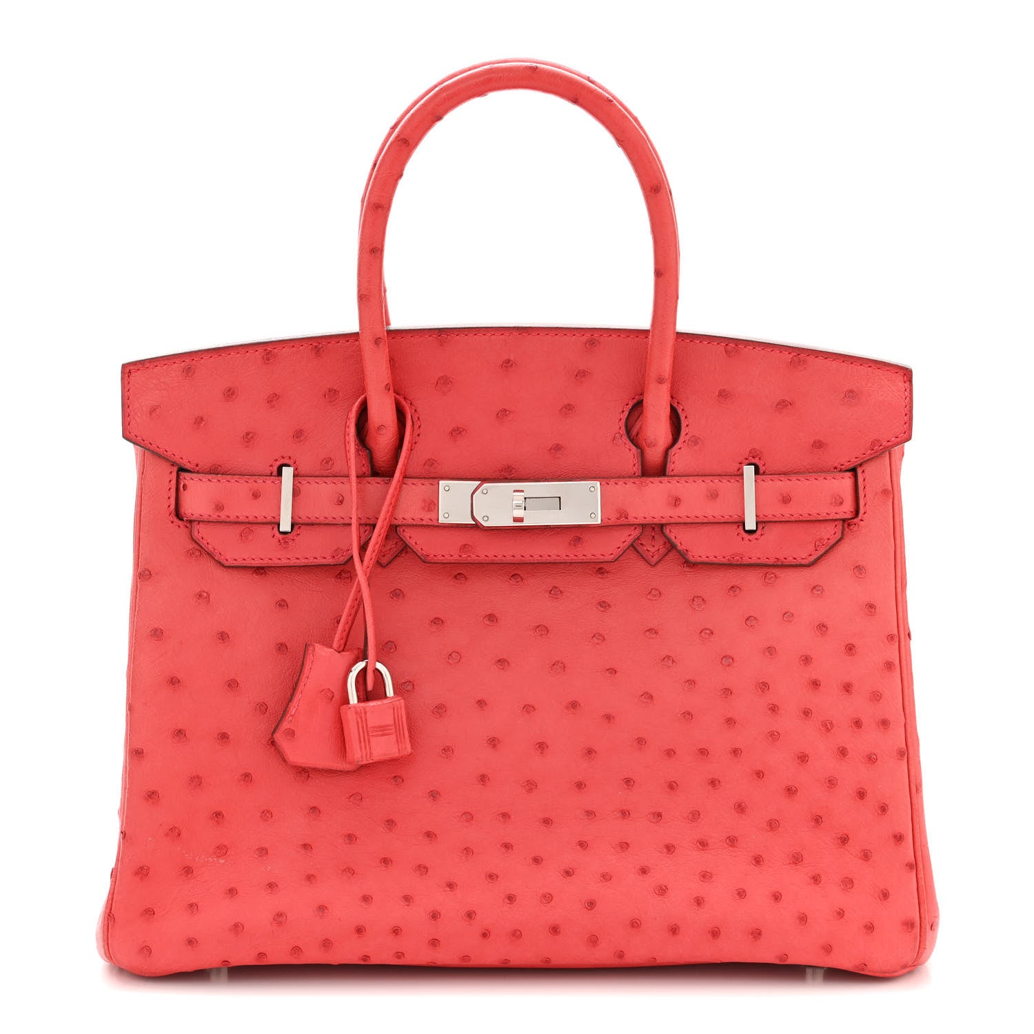 Hermes Ostrich Birkin 30 Rouge Vif 1 of 11