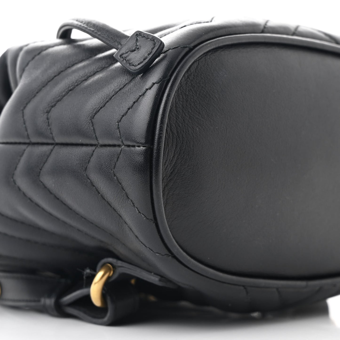 Calfskin Matelasse GG Marmont Flap Backpack Black